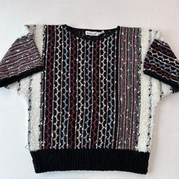 Jason Maxwell 80's Shirt Sweater Women's Size Small Stripes - Picture 1 of 6